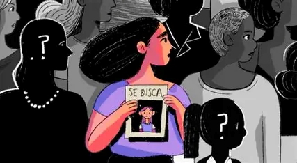 Ilustración sobre desaparición